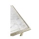 Églomisé & Silver Iron Square Side Table