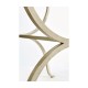 Églomisé & Silver Iron Square Side Table