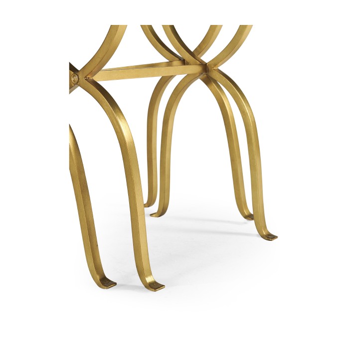 Églomisé & Gilded Iron Nest of Tables