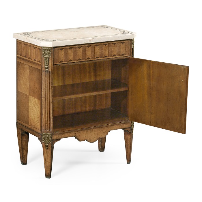 Small Satinwood & Cream Scagliola Italian Commode