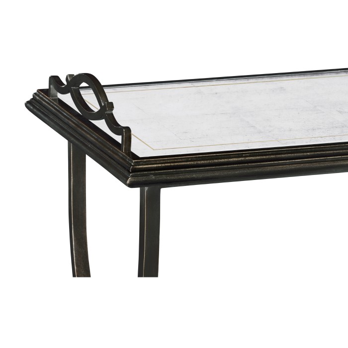 Églomisé & Bronze Iron Tray Table