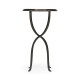 Églomisé & Bronze Iron Lamp Table with Bunched Legs