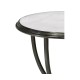 Églomisé & Bronze Iron Lamp Table with Bunched Legs