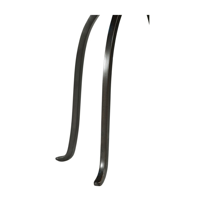 Églomisé & Bronze Iron Lamp Table with Bunched Legs
