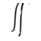 Églomisé & Bronze Iron Lamp Table with Bunched Legs