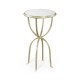 Églomisé & Silver Iron Lamp Table with Bunched Legs
