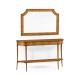 Large Biedermeier Light Walnut Masur Birch Console Table