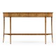 Large Biedermeier Light Walnut Masur Birch Console Table
