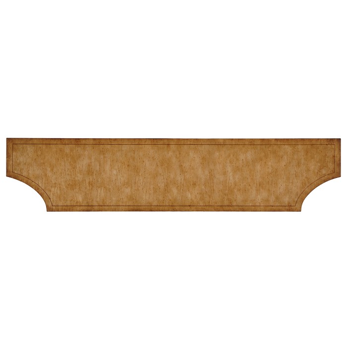 Large Biedermeier Light Walnut Masur Birch Console Table