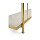 Églomisé & Gilded Iron Six-Tier Étagère