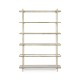 Églomisé & Silver Iron Six-Tier Étagère