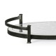 Églomisé & Bronze Iron Oval Tray