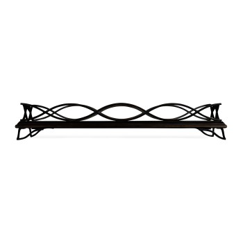 Églomisé & Bronze Iron Rectangular Tray