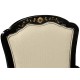 Black & Gilded Floral Arm Chair