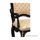 Black & Gilded Floral Arm Chair