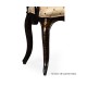 Black & Gilded Floral Arm Chair