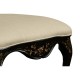 Black & Gilded Floral Side Chair