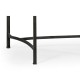 Bronze Kidney Desk with Glass Top