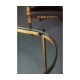 Bronze Kidney Desk with Glass Top