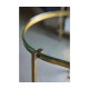 Bronze Kidney Desk with Glass Top