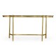 Gilded Kidney Desk with Glass Top