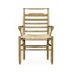 Natural Oak Ladder Back Country Arm Chair