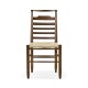 Dark Oak Ladder Back Country Side Chair