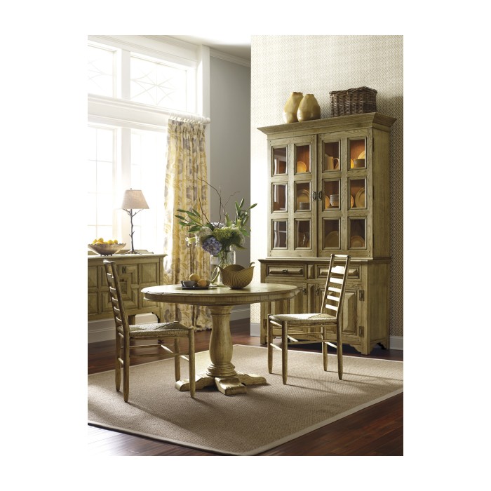 Dark Oak Ladder Back Country Side Chair