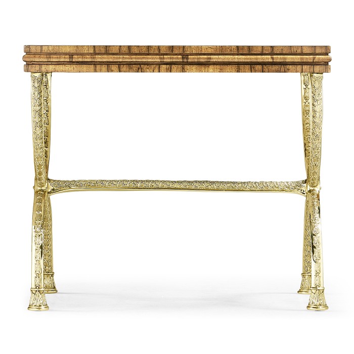 Argentinian walnut rectangular side table