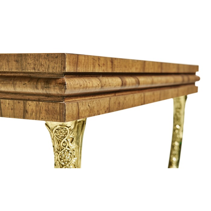Argentinian walnut rectangular side table