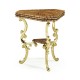 Argentinian Walnut Triangular Topped Side Table