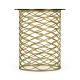 Interlaced Gilded & Glass Side Table