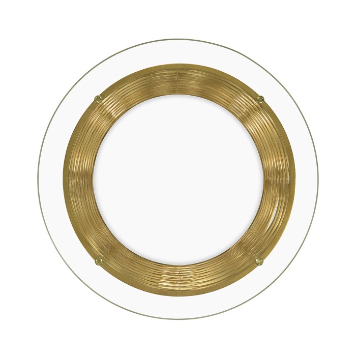 Interlaced Gilded & Glass Side Table
