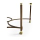 Argentinian Walnut Parquetry & Iron Coffee Table