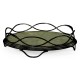 Green Faux Shagreen & Bronze Iron Circular Tray