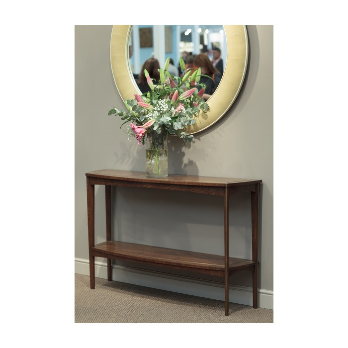 Anthracite Faux Shagreen Circular Mirror