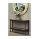 Anthracite Faux Shagreen Circular Mirror