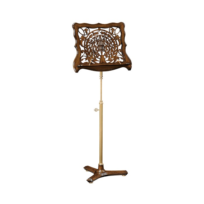 Fretwork Walnut Adjustable Music Stand