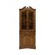 Walnut queen Anne style corner cabinet