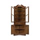 Walnut queen Anne style corner cabinet