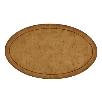 Masur birch oval lamp table
