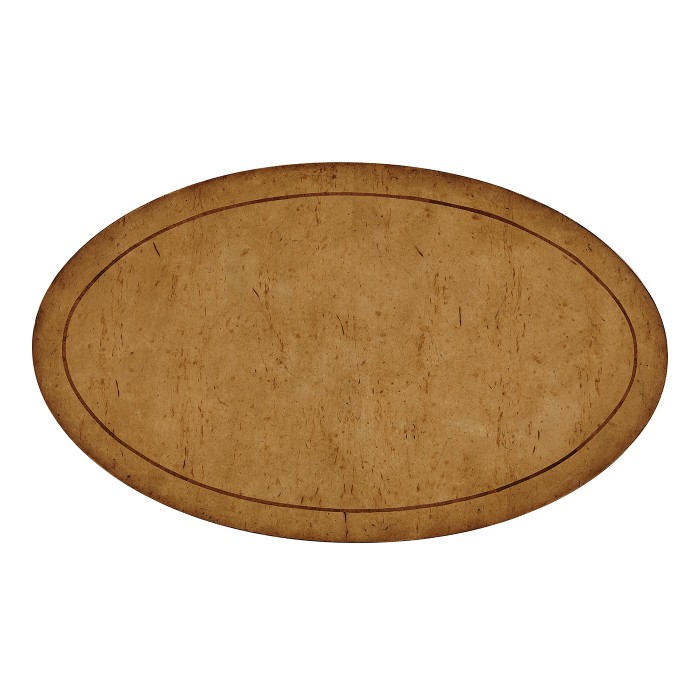 Masur birch oval lamp table