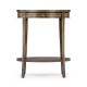 Oval Bleached Mahogany Lamp Table