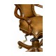 Double Lobed Shaped Mahogany Office Chair