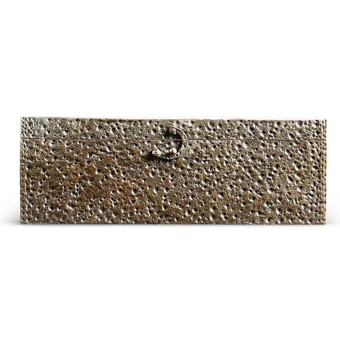 Rectangular Hand Hammered Brass Box