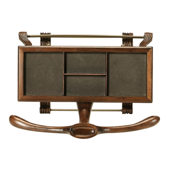 Regency Style Walnut Valet Stand with Stud Box