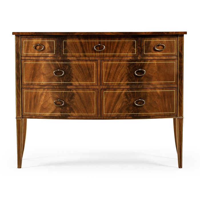 Biedermeier Bow Front Chest