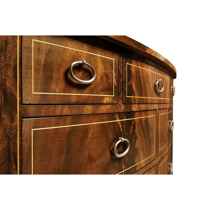 Biedermeier Bow Front Chest