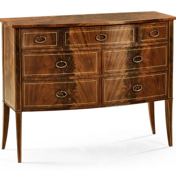 Biedermeier Bow Front Chest