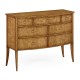 Biedermeier bow front chest of drawers (Birch)